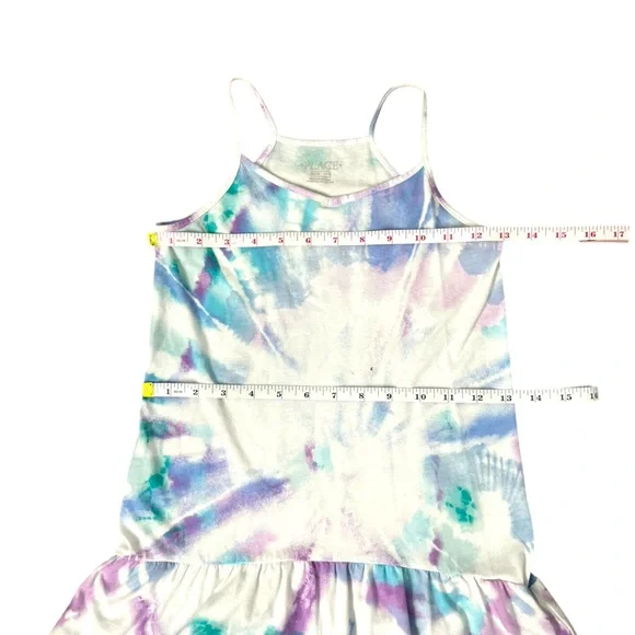 The Children’s Place Tie-dye Multicolor Sleeveless Dress - Size Medium 7/8 - Picture 6 of 10